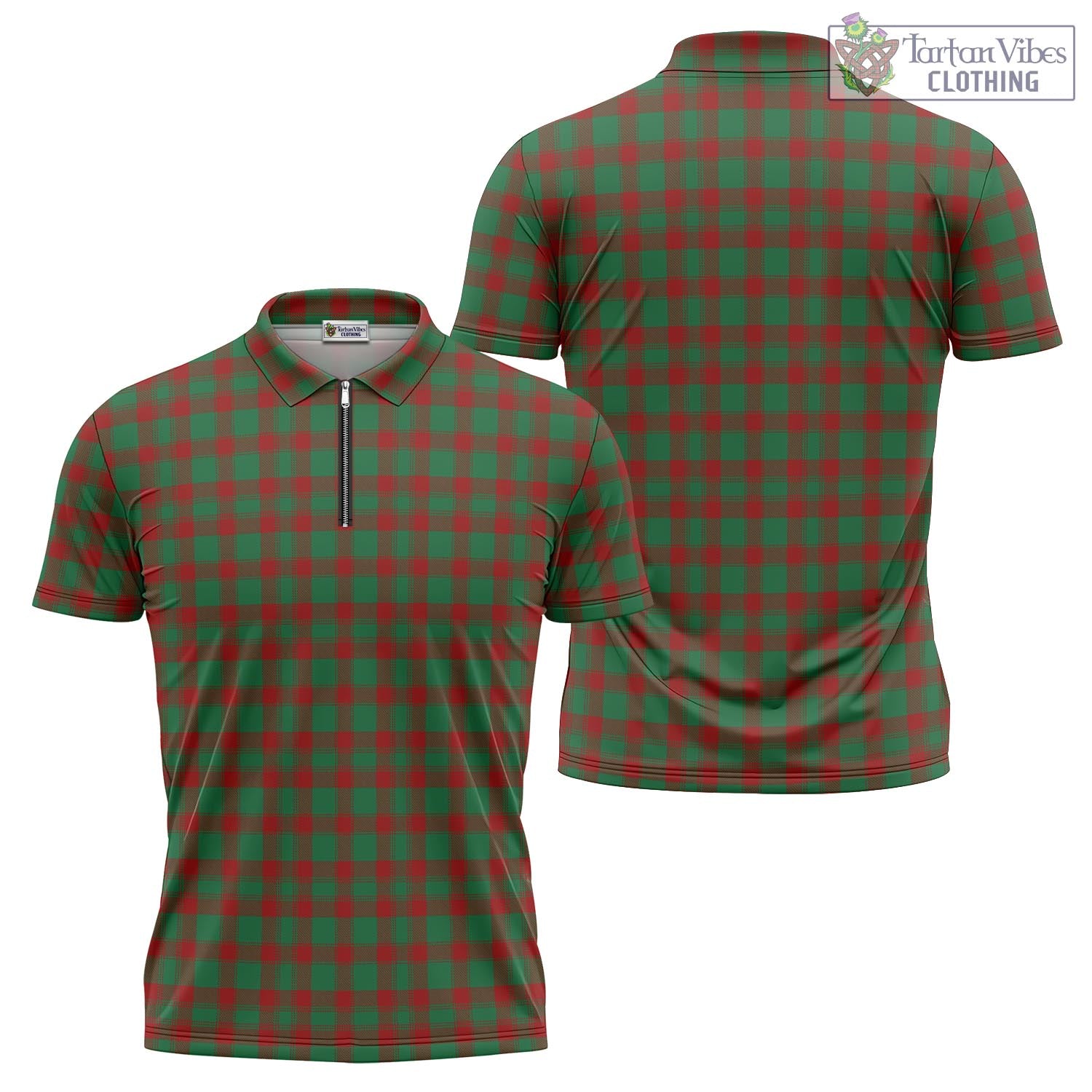 Donachie Tartan Zipper Polo Shirt Unisex - Tartan Vibes Clothing