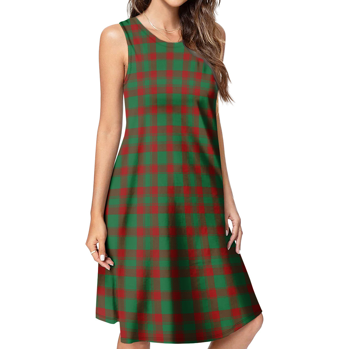 Donachie Tartan Womens Casual Dresses 4XL - Tartan Vibes Clothing