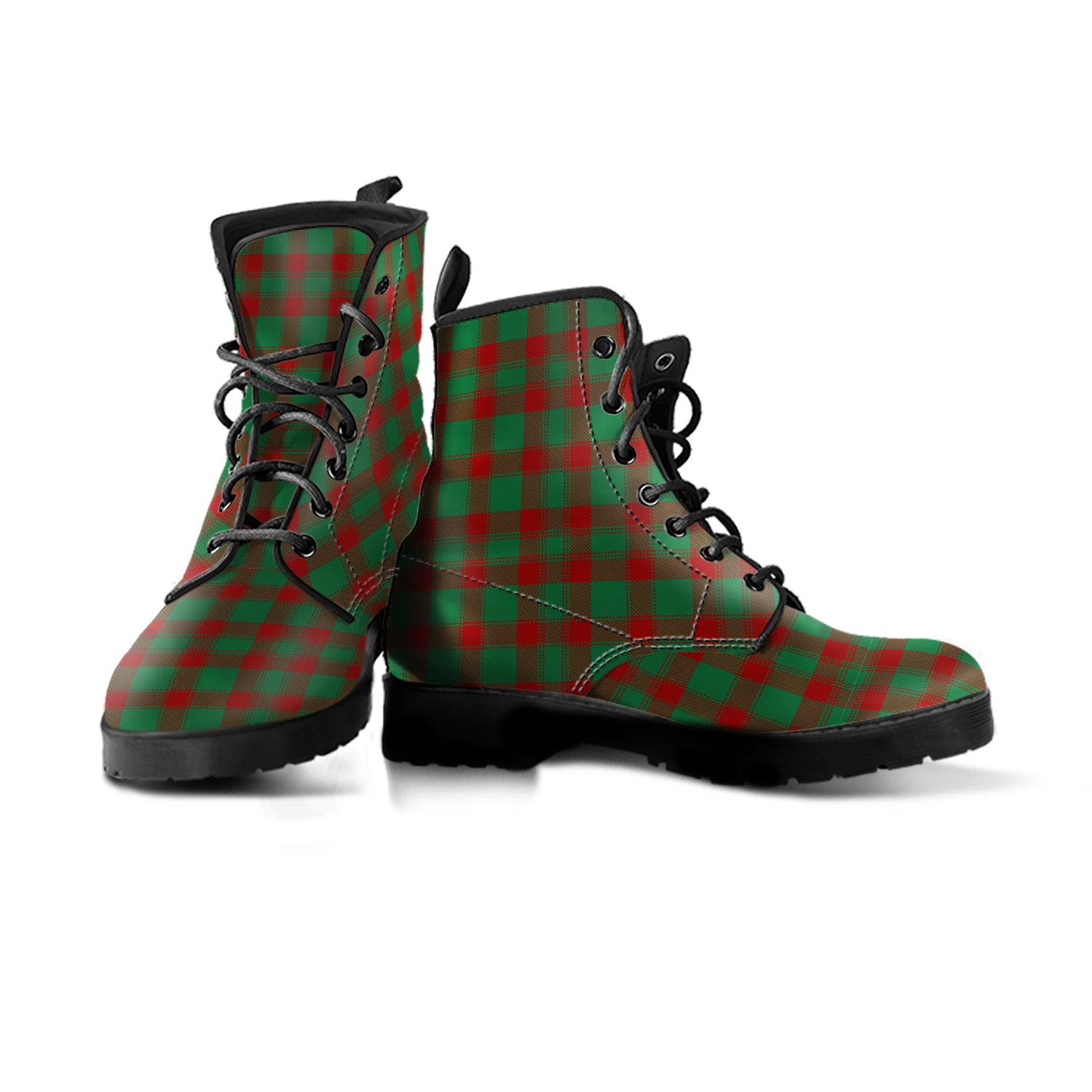 Donachie Tartan Leather Boots Men' Boots - Tartan Vibes Clothing