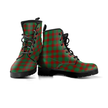 Donachie Tartan Leather Boots Men' Boots - Tartan Vibes Clothing