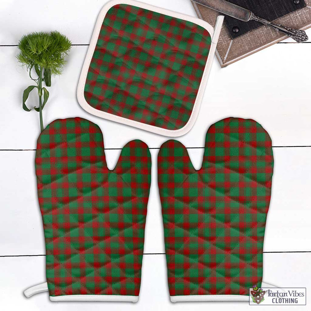 Donachie Tartan Combo Oven Mitt & Pot-Holder Combo 2 Oven Mitt & 1 Pot-Holder Black - Tartan Vibes Clothing