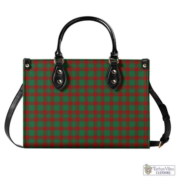 Donachie Tartan Luxury Leather Handbags L - Tartan Vibes Clothing