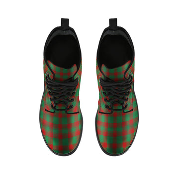Donachie Tartan Leather Boots - Tartan Vibes Clothing