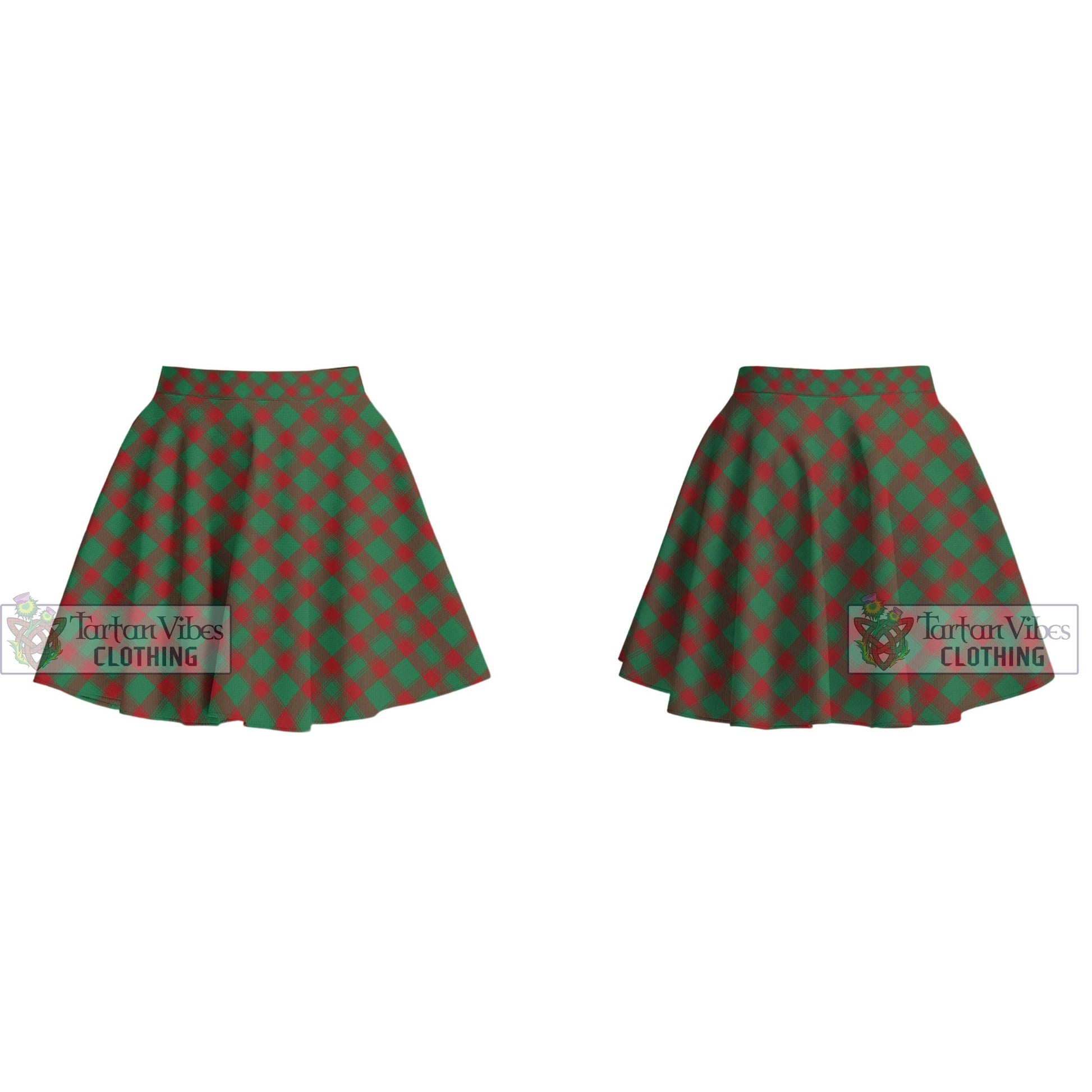 Donachie Tartan Women's Plated Mini Skirt Cross Style - Tartan Vibes Clothing