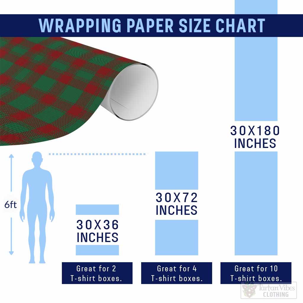 Donachie Classic Tartan Wrapping Paper, Classic Scottish Plaid Gift Wrap