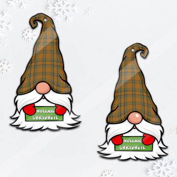 Donachie of Brockloch Ancient Hunting Gnome Christmas Ornament with His Tartan Christmas Hat
