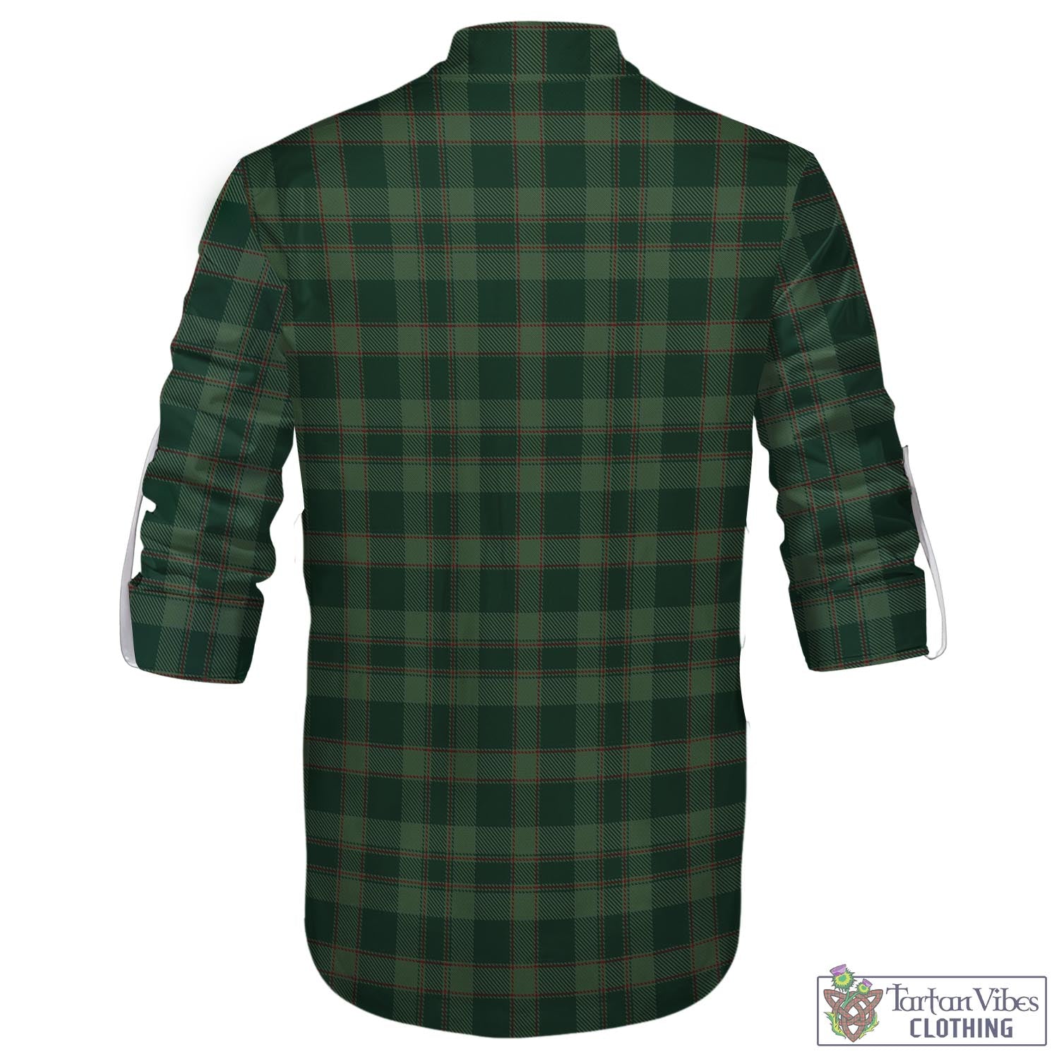 Tartan Vibes Clothing Donachie of Brockloch Hunting Tartan Men's Scottish Traditional Jacobite Ghillie Kilt Shirt