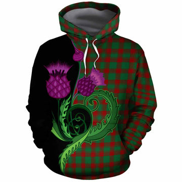 Donachie Tartan Cotton Hoodie Traditional Scottish Thistle