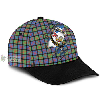 Donald Ancient Tartan Classic Cap with Family Crest In Me Style