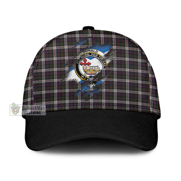 Donald Dress Tartan Classic Cap with Family Crest In Me Style