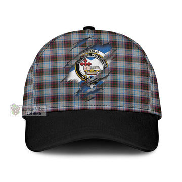 Donald Dress Ancient Tartan Classic Cap with Family Crest In Me Style