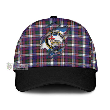 Donald Dress Modern Tartan Classic Cap with Family Crest In Me Style