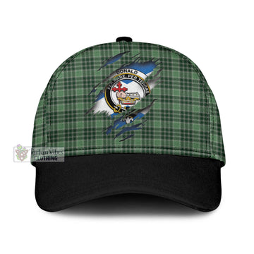 Donald Lord of the Isles Hunting Tartan Classic Cap with Family Crest In Me Style