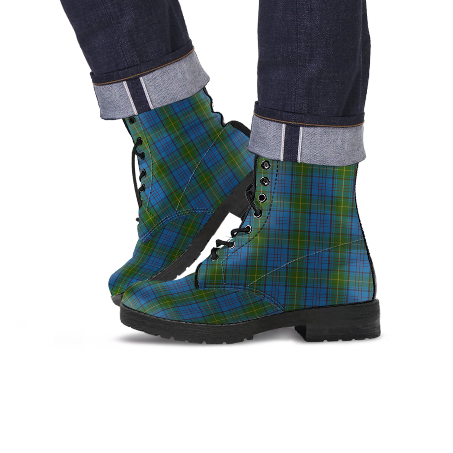 Donegal County Ireland Tartan Leather Boots - Tartan Vibes Clothing