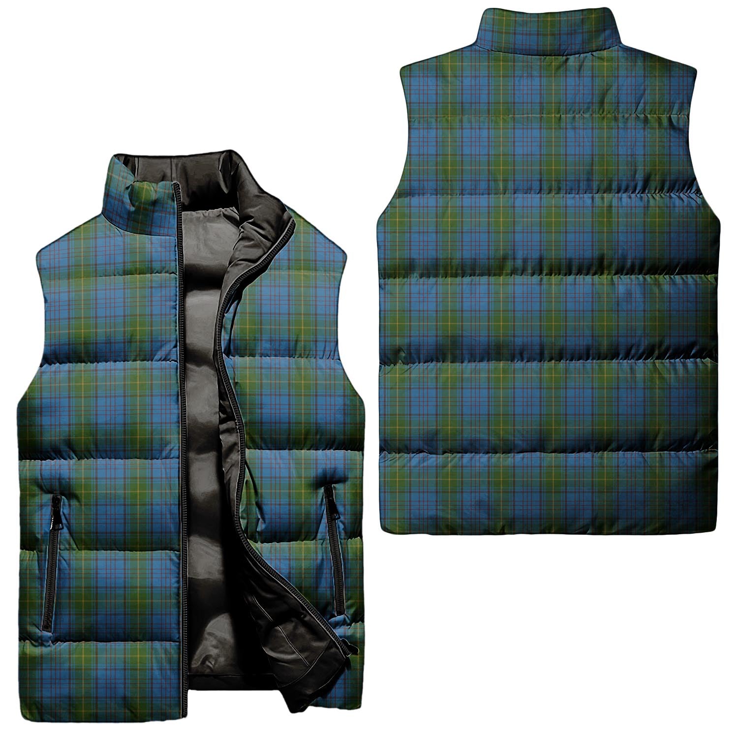 Donegal County Ireland Tartan Sleeveless Puffer Jacket Unisex - Tartanvibesclothing