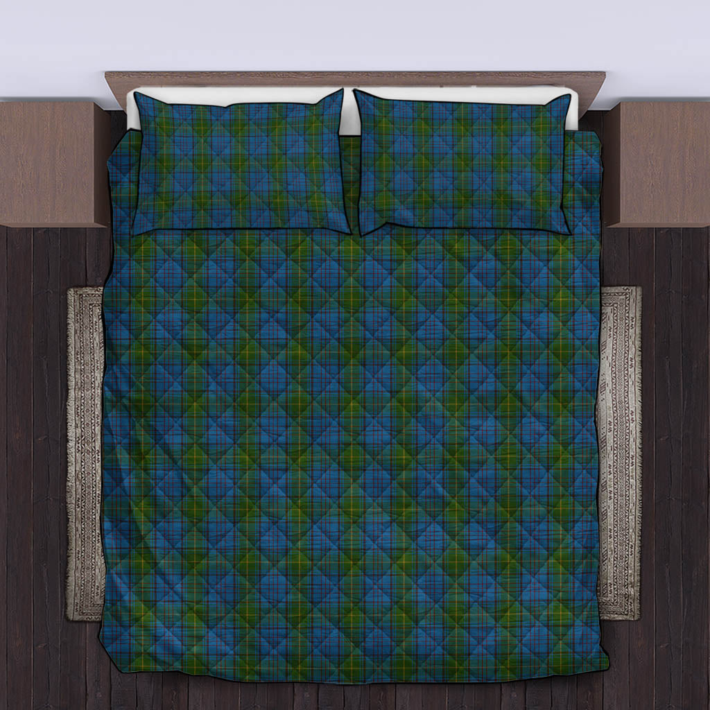 Donegal County Ireland Tartan Quilt Bed Set - Tartanvibesclothing