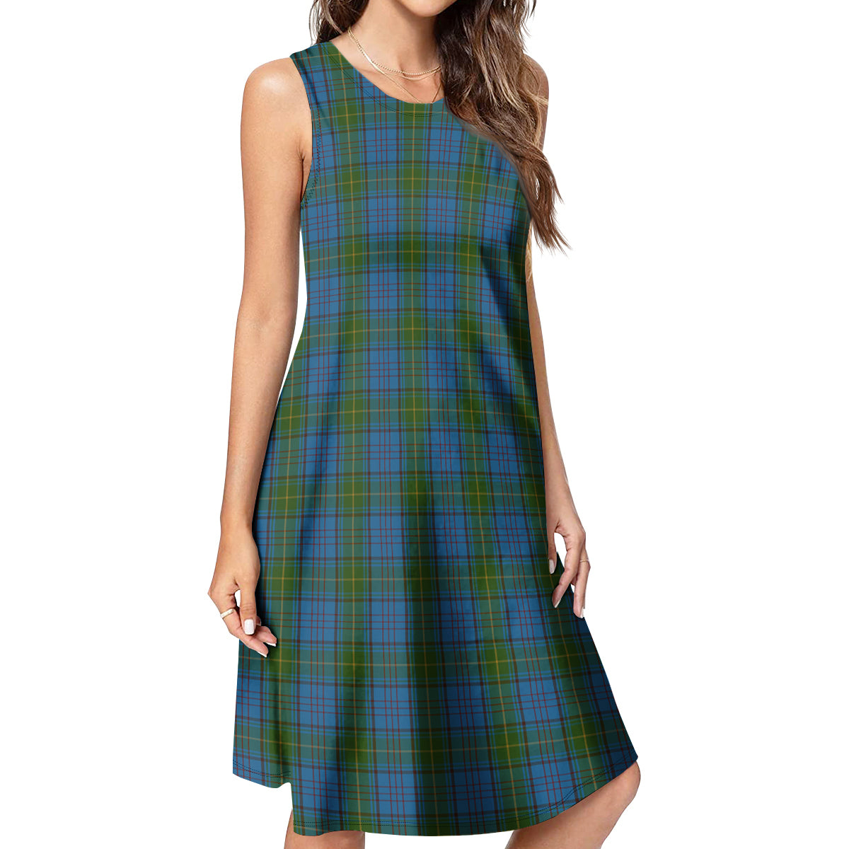 Donegal County Ireland Tartan Womens Casual Dresses - Tartanvibesclothing