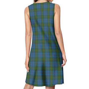 Donegal County Ireland Tartan Womens Casual Dresses