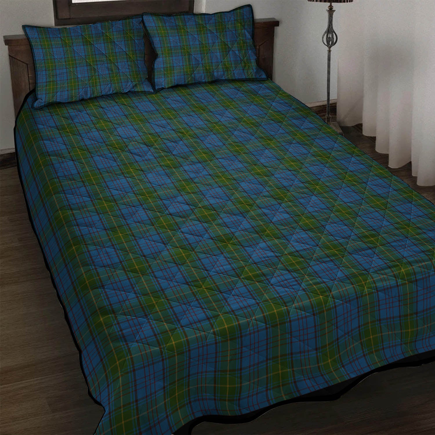 Donegal County Ireland Tartan Quilt Bed Set - Tartanvibesclothing