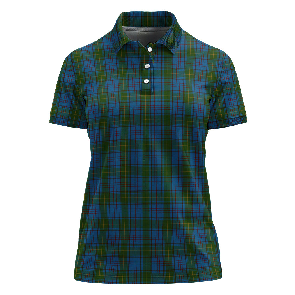 donegal-county-ireland-tartan-polo-shirt-for-women