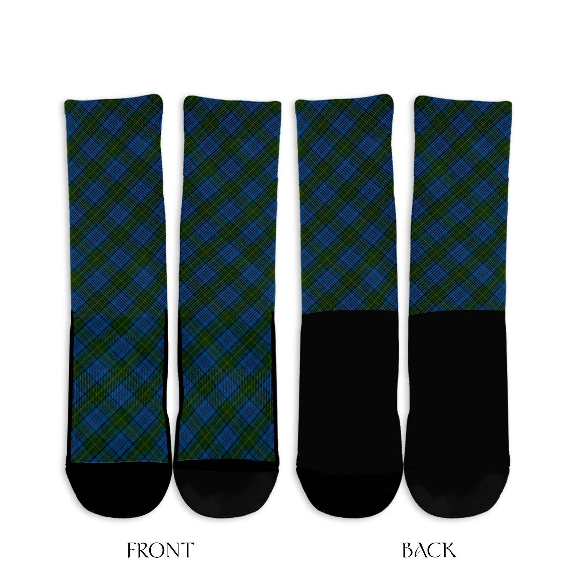 Donegal County Ireland Tartan Crew Socks Cross Tartan Style - Tartanvibesclothing