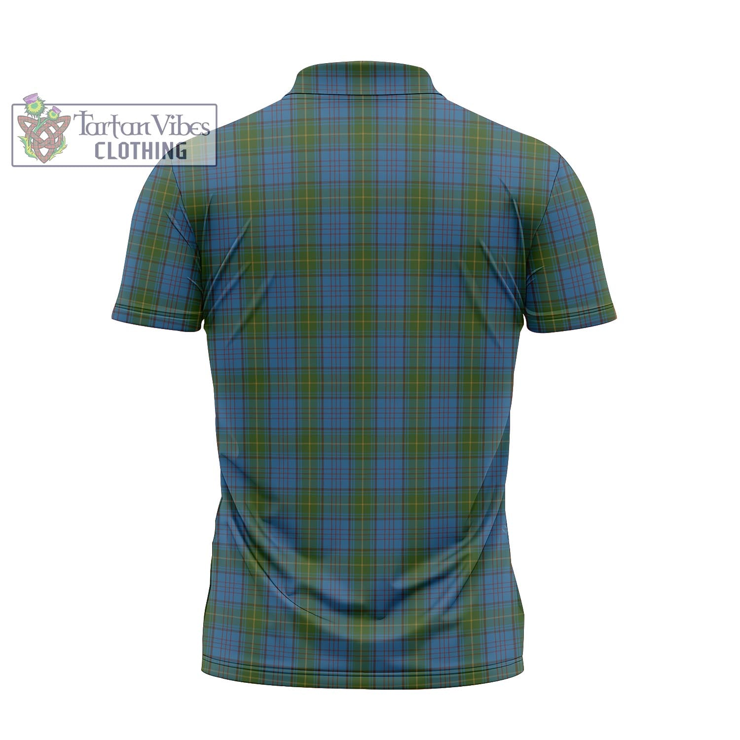 Tartan Vibes Clothing Donegal County Ireland Tartan Zipper Polo Shirt