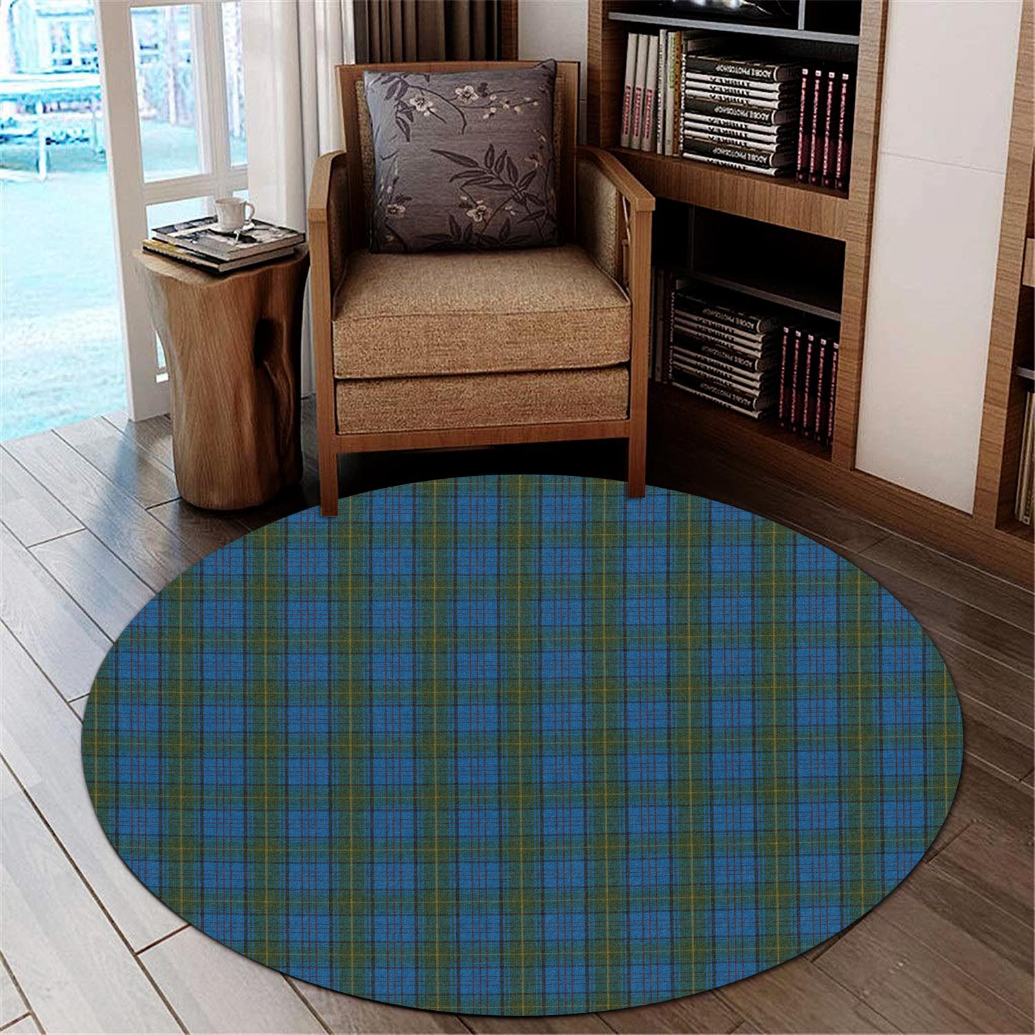 Donegal County Ireland Tartan Round Rug - Tartanvibesclothing
