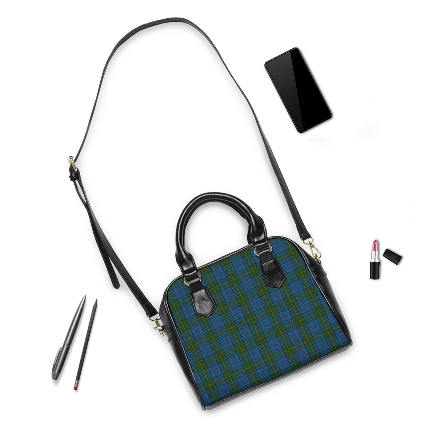 Donegal County Ireland Tartan Shoulder Handbags - Tartanvibesclothing