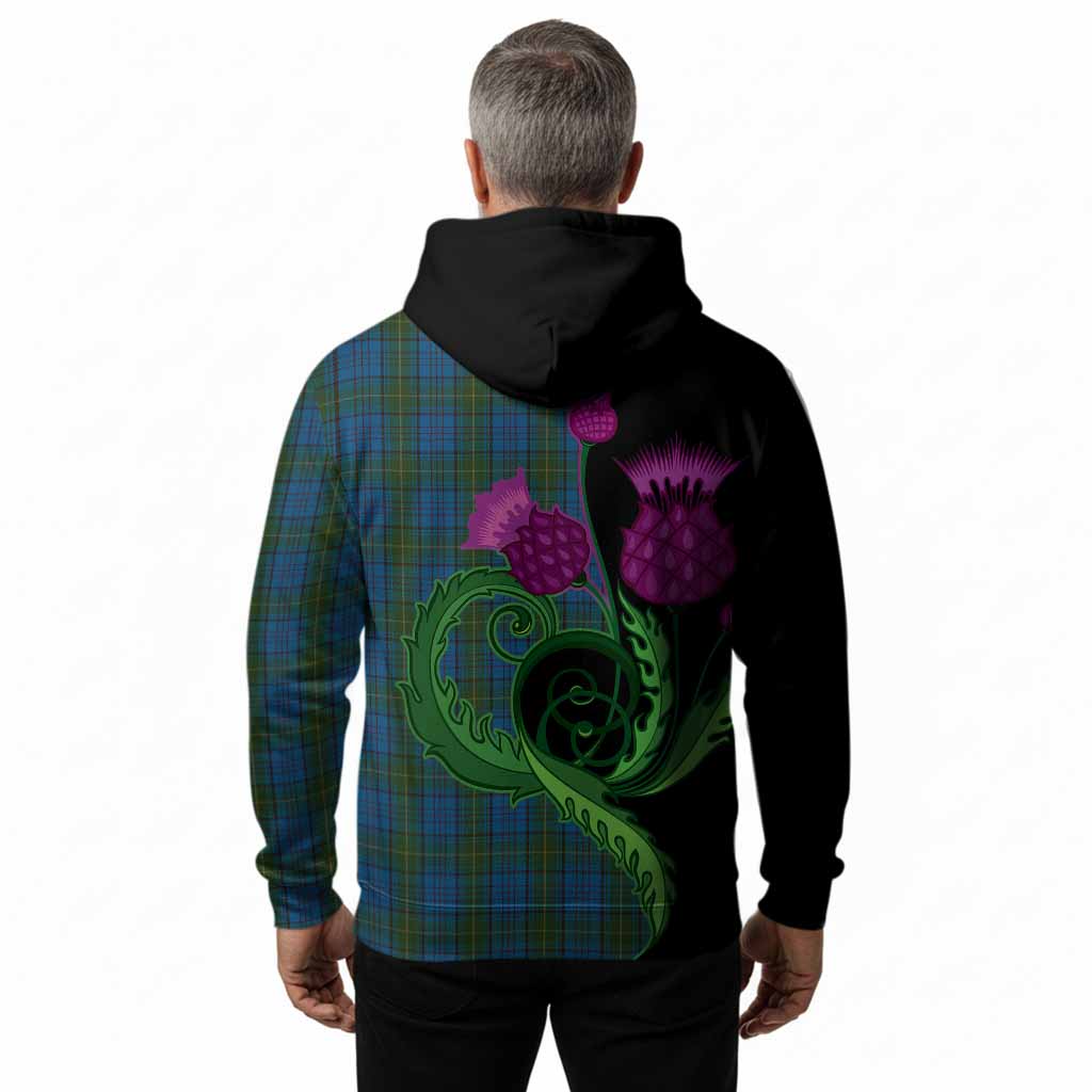 Donegal County Ireland Tartan Hoodie Traditional Scottish Thistle