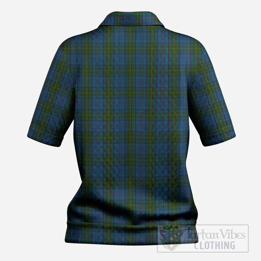 Donegal County Ireland Tartan Women’s Polo Sweater Top