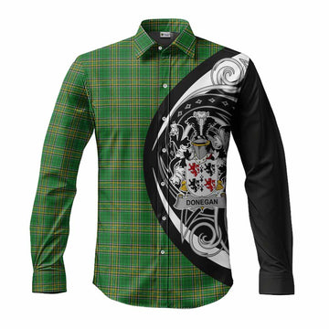 Donegan Irish Clan Long Sleeve Button Shirt Celtic Circle Style