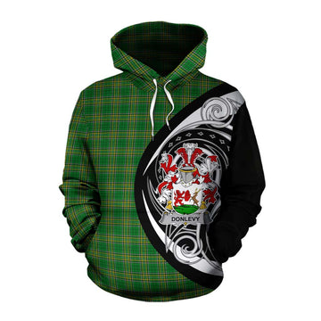 Donlevy Irish Clan Cotton Hoodie Celtic Circle Style