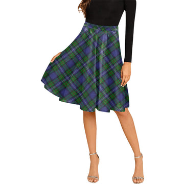 Donnachaidh Tartan Melete Pleated Midi Skirt