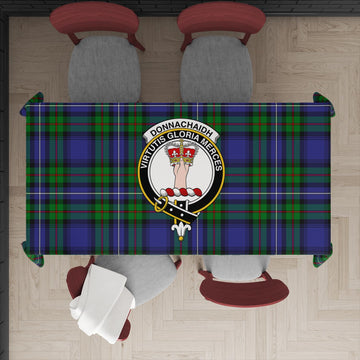 Donnachaidh Tartan Tablecloth with Family Crest
