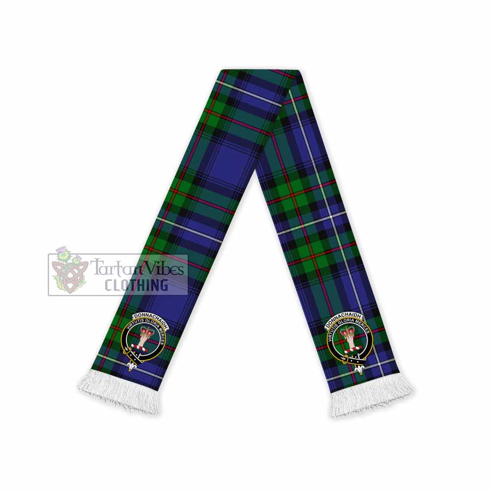 Donnachaidh Tartan Ruffneck Scarf with Family Crest - Tartan Vibes Clothing