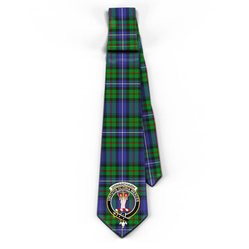 Donnachaidh Tartan Classic Necktie with Family Crest