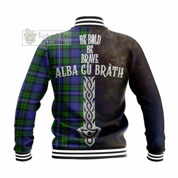 Donnachaidh Tartan Family Crest Baseball Jacket Alba Gu Brath Be Brave Lion Ancient Style