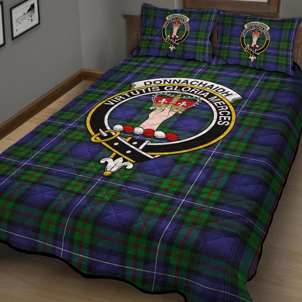Donnachaidh Tartan Quilt Bed Set with Family Crest - Tartan Vibes Clothing