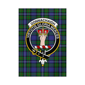 Donnachaidh Tartan Garden Flag with Family Crest
