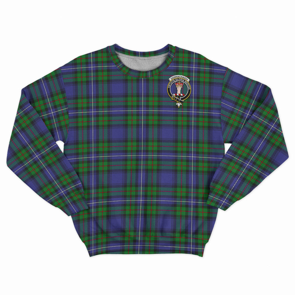 donnachaidh-tartan-sweatshirt-with-family-crest