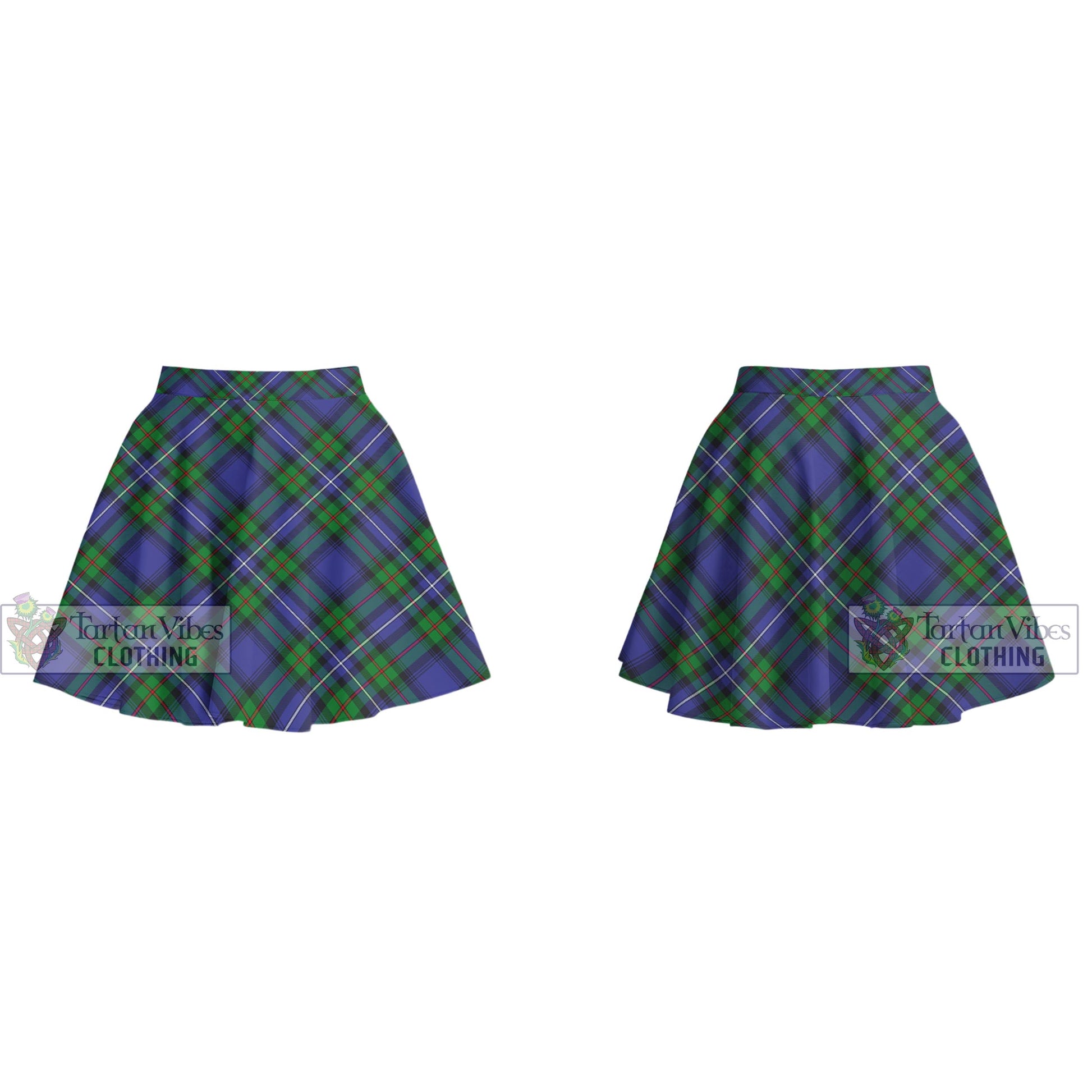 Tartan Vibes Clothing Donnachaidh Tartan Women's Plated Mini Skirt