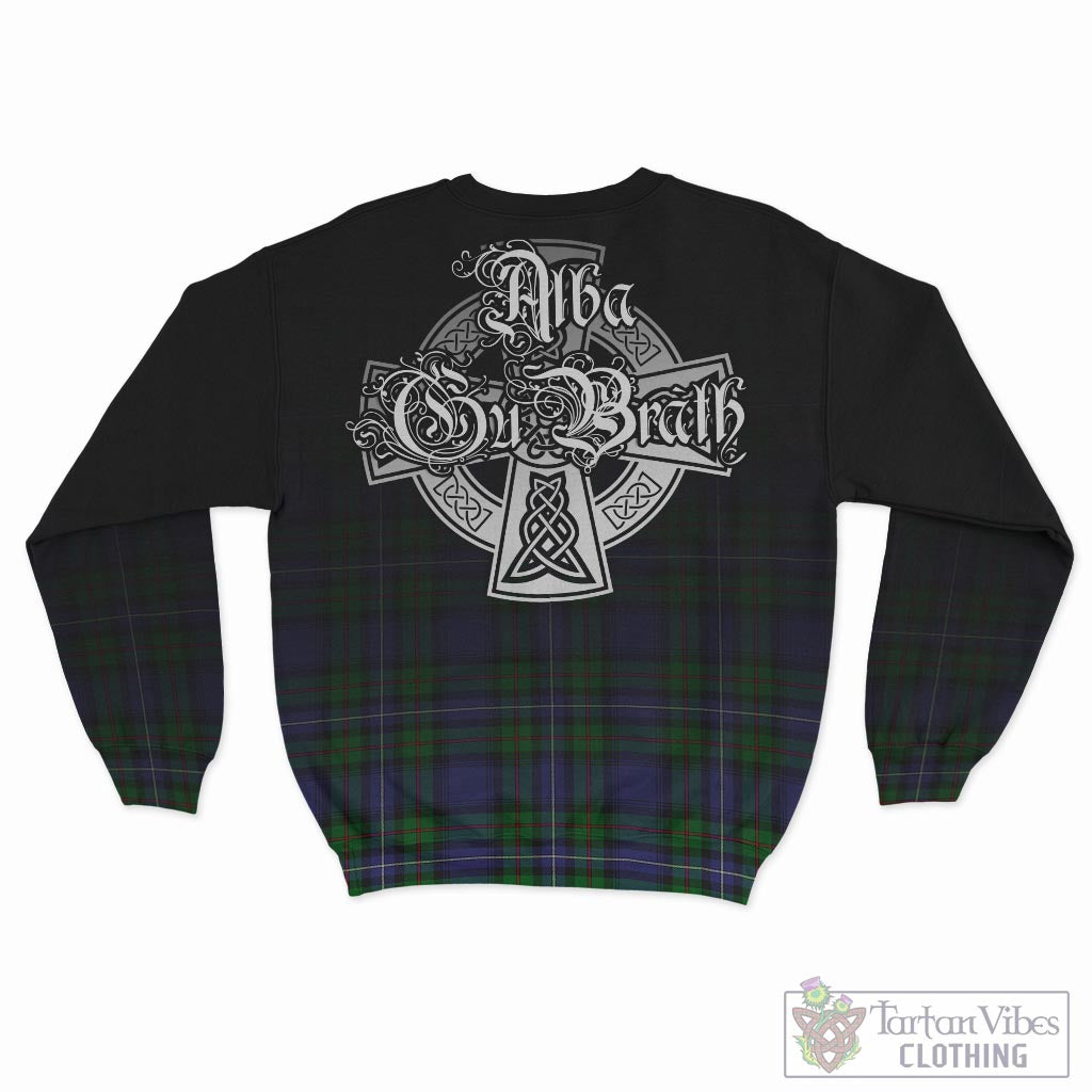 Tartan Vibes Clothing Donnachaidh Tartan Sweatshirt Featuring Alba Gu Brath Family Crest Celtic Inspired