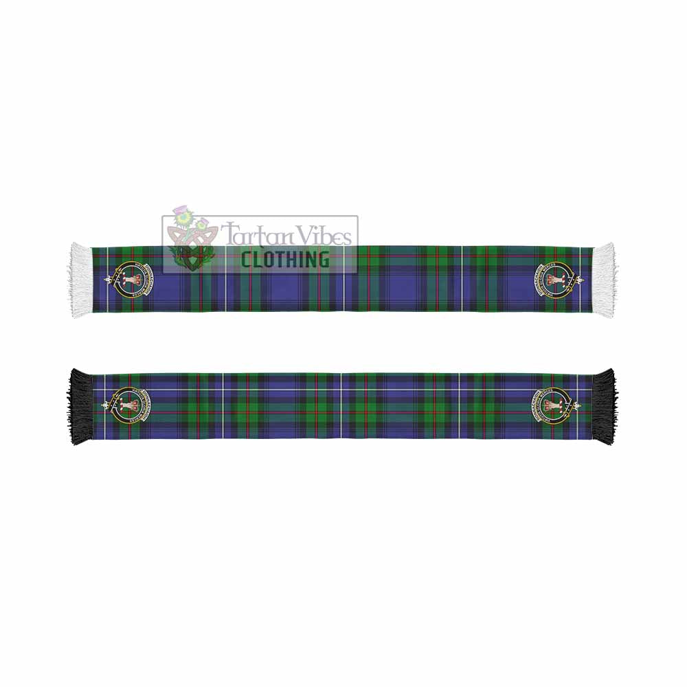 Donnachaidh Tartan Ruffneck Scarf with Family Crest - Tartan Vibes Clothing