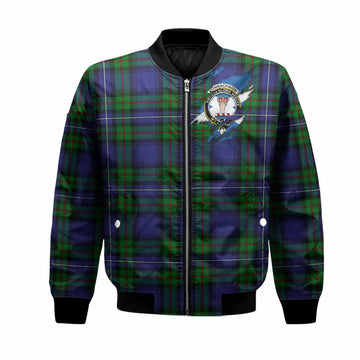 Donnachaidh Clan Crest In Me Tartan Bomber Jacket Scotland Flag Style