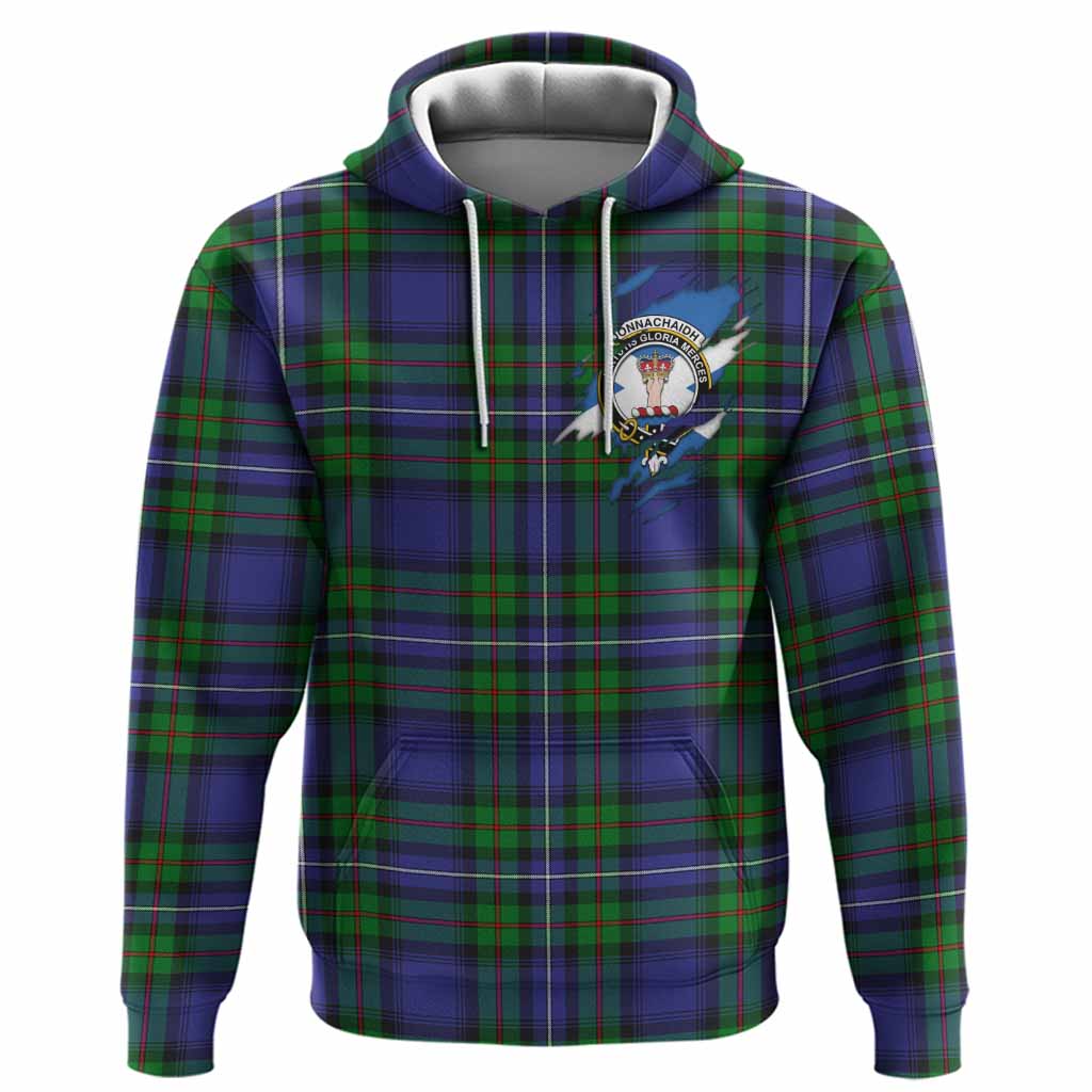 Donnachaidh Clan Crest In Me Tartan Hoodie Scotland Flag Style