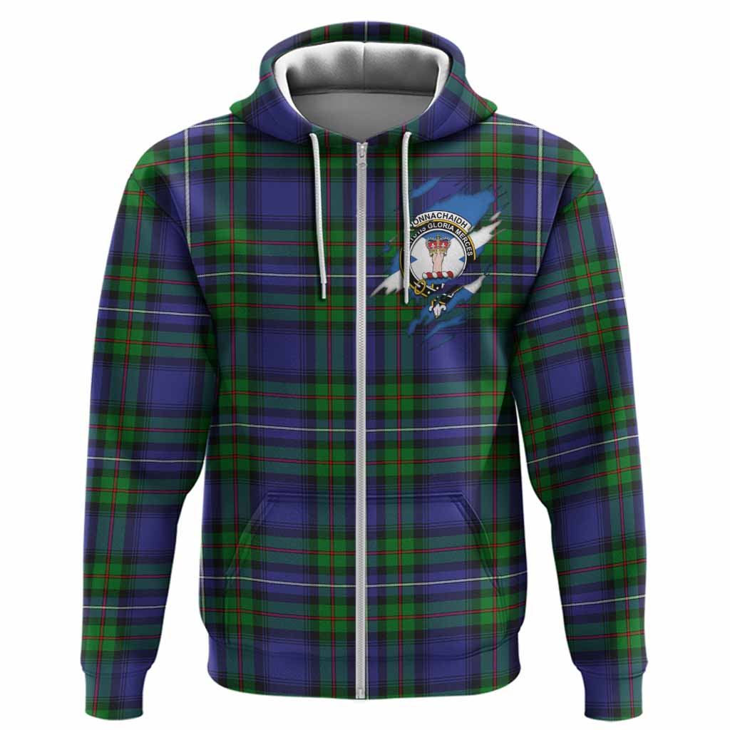 Donnachaidh Clan Crest In Me Tartan Hoodie Scotland Flag Style
