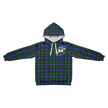Donnachaidh Clan Crest In Me Tartan Kid Hoodie Scotland Flag Style