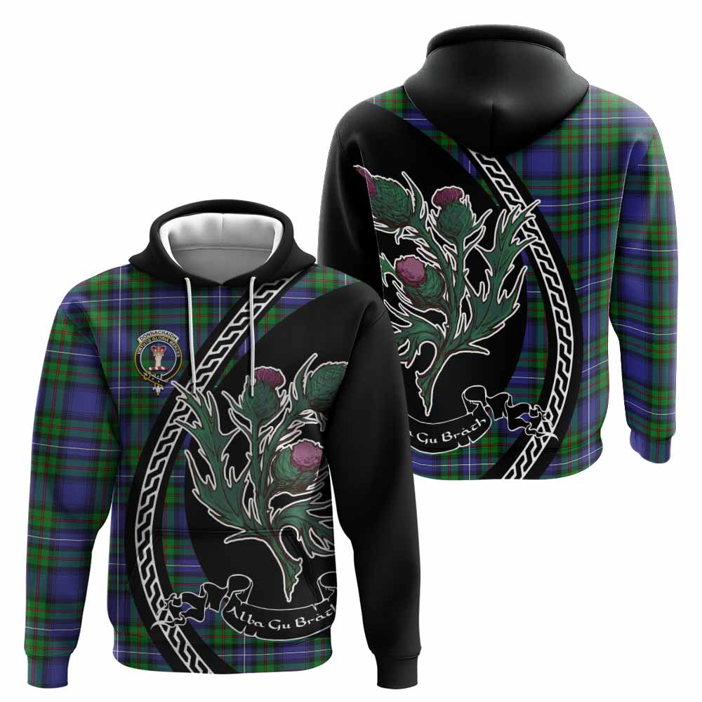 Donnachaidh Family Crest Tartan Hoodie Alba Thistle Inspired - Tartan Vibes Clothing