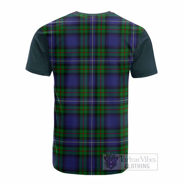 Donnachaidh Tartan Accent Cotton T-shirt with Family Crest