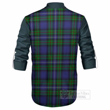 Donnachaidh Tartan Accent Ghillie Shirt with Family Crest